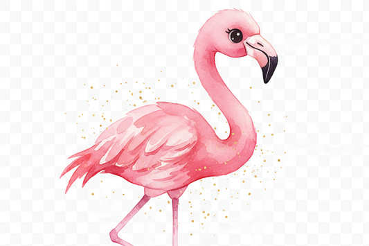 Flamingo mit transparentem Hintergrund